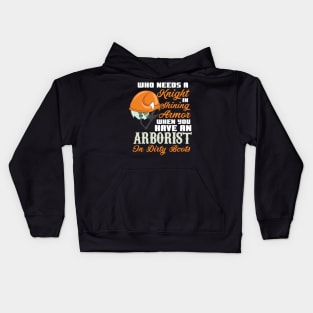 ARBORIST: Knight In Shining Armor Kids Hoodie